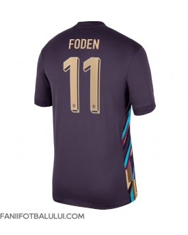 Anglia Phil Foden #11 Tricou Fotbal Replică European 2024 Barbati Deplasare